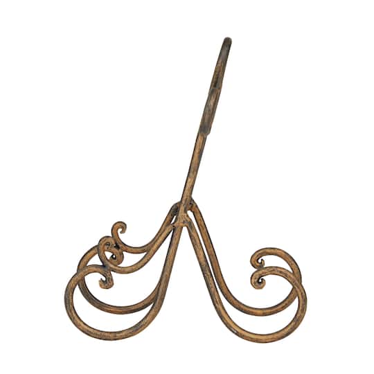 9" Brown Metal Traditional Easel